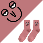 Load image into Gallery viewer, Unisex Simple Colored Socks With Funny Faces 35-42
