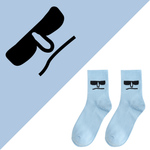 Load image into Gallery viewer, Unisex Simple Colored Socks With Funny Faces 35-42
